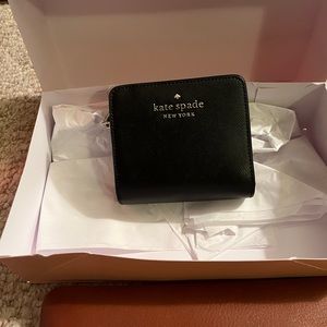 Kate spade black leather wallet